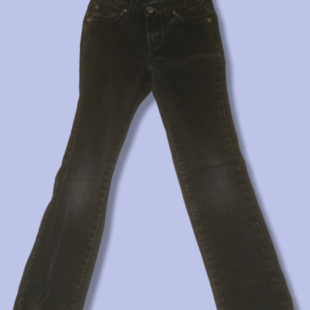 Girl's Black Bootcut Jeans